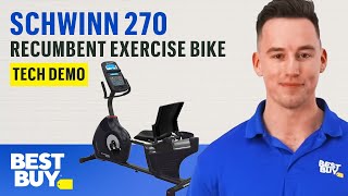 The Schwinn 270 Recumbent Exercise Bike  Tech Demo from Best Buy [upl. by Stefano]