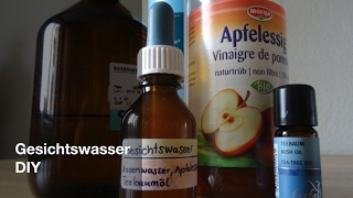 Gesichtswasser mit Apfelessig und Rosenwasser DIY [upl. by Valma]