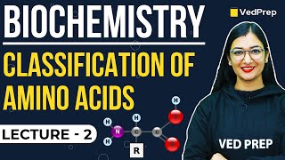 Biochemistry Amino Acids Classification  Lecture 2  CUET PG IIT JAM CSIR NET GATE Preparation [upl. by Llemart699]