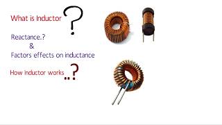 What is Inductor  Reactance and how inductor works [upl. by Llehctim]