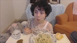 MUKBANG make cream cheese pasta with me 1080p 30fps H264 128kbit AAC [upl. by Sterner54]