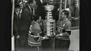 1959 Canadiens win 4th straight Stanley Cup [upl. by Dadirac658]