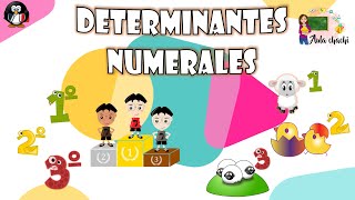 Determinantes  Numerales  Aula chachi  Vídeos educativos para niños [upl. by Ynamreg]