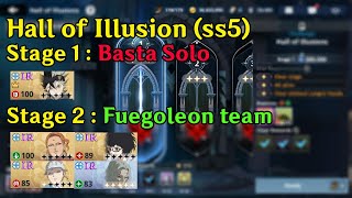 Hall of Illusion SS5 New Stage 1amp2  Basta Solo Stage 1  Fuegoleon dps Stage 2  BCM Global [upl. by Arthur]