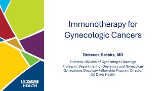 Understanding the Role of Immunotherapy for Treatments of Gynecologic Cancers [upl. by Arres]