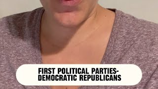 First Political Parties Democratic Republicans  APUSH in 1 MIN Daily [upl. by Ahcim899]