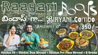 Raagam Foods In SR Nagar  Food Under 150rs In Ameerpet  Budget Friendly Restaurant In Ameerpet [upl. by Ainiger]