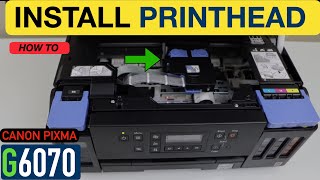 Canon PIXMA G6070 Install Print Heads [upl. by Trebron]