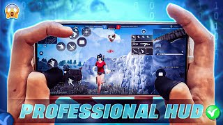 Worlds Best Custom HUD Setting In Free Fire 🌎⚙️ For Professional  Dangerous Gameplay 😈 [upl. by Amadeus]