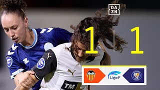 Valencia Femenino vs FC Levante Badalona 11  Resumen y goles  Highlights Liga F [upl. by Fosdick]