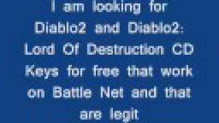 I Need Diablo2 and Diablo2 Lord Of Destruction CD Keys [upl. by Steere]