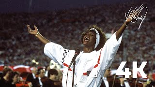 Whitney Houston  National Anthem Star Spangled Banner 4K Remaster [upl. by Pang556]