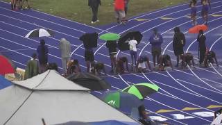 Fleming Races 1033 100m In The Rain At Louie Bing [upl. by Elleirbag]