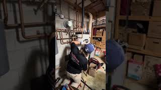 Replacing a Leaking Indirect Water Heater💧🔥 [upl. by Mott]