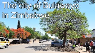 Driving through the streets of the city of Bulawayo in Zimbabwe [upl. by Ailana534]