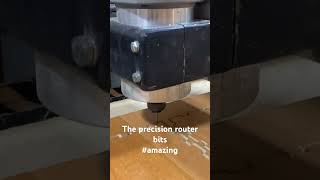 The Precision Of Router Bits carpentry carpenter cnc router shorts youtubehighfive [upl. by Nnaid]