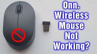 Onn Wireless Mouse Not Working Troubleshooting Guide [upl. by Ardnaxila204]