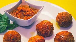 Polpette al Pomodoro  Veg Raw Food [upl. by Ettelliw]