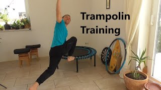 Trampolin Training  15 Minuten gute Laune und gesunde Bewegung [upl. by Dett]