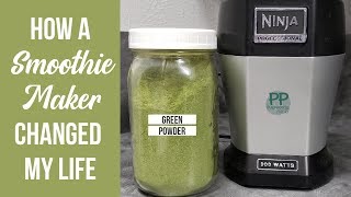 Dehydrated Green Powder Made Easier Using Smoothie Machine to Make Green Powder [upl. by Mak]