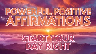 Positive MORNING GRATITUDE affirmations✨ Start Your Day with PURPOSE affirmations said once [upl. by Lawton]