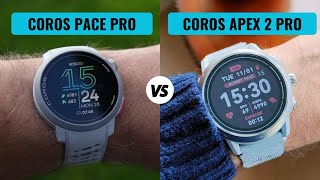 Coros Pace Pro VS COROS APEX 2 Pro [upl. by Ahsinna865]