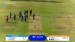 CSA Provincial T20 KnockOut Challenge  ITEC Knights vs Six Gun Grill Garden Route Badgers [upl. by Adarbil]