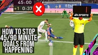 How To STOP 90  45 Minute Goals Guaranteed Way amp Stop Conceding Last Minute TUTORIAL  FIFA 21 [upl. by Rellia898]