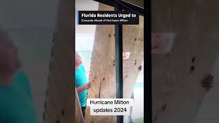 Florida Residents Urged to Evacuate Ahead of Hurricane Milton [upl. by Akimehs791]