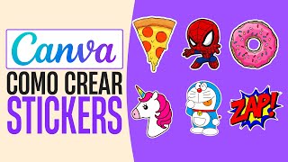 Cómo HACER STICKERS en Canva Gratis 2024  Tutorial [upl. by Marou]