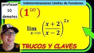 👉 Indeterminación 1 elevado a infinito Límites de funciones ejercicios resueltos [upl. by Alena]