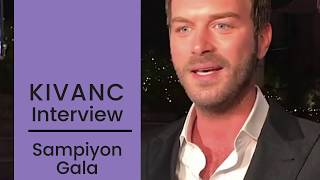 Kivanc Tatlitug ❖ Interview ❖ Sampiyon Gala ❖ Carpisma ❖ Closed Captions [upl. by Aicilehp956]