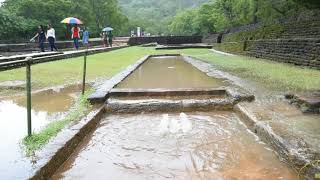 sigiriya water flower water fountains in lion rock sri lanka [upl. by Ailad808]