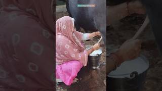 Buffalo milking by hand 👍🎉 cow buffalo milk farming village [upl. by Marigold]