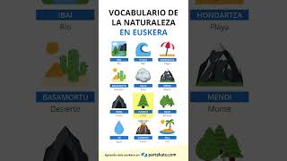 Vocabulario de la naturaleza en euskera [upl. by Seuqram313]