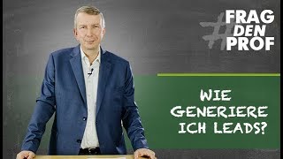 MEHR LEADS GENERIEREN FRAGDENPROF [upl. by Entirb]