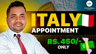 How to book vfs appointment for Italy How to apply vfs appointment Italy [upl. by Ybur]