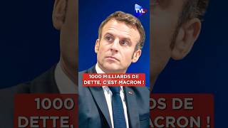 💶📉quot1000 milliards de dette cest Macron quot macrondemission macron shorts [upl. by Temhem747]