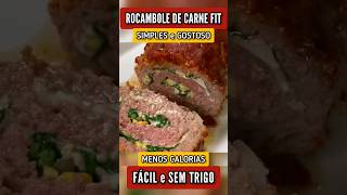 Rocambole de Carne Saudável Fácil e Delicioso  Sem Trigo e Poucas Calorias [upl. by Odlavu]