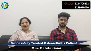 Success Story  Osteoarthritis  Dr Bhartis Holistic Wellness [upl. by Enyalb383]