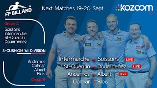 3CUSHION French League 20242025  ANDERNOS Roland Forthomme vs ALBERT Peter Ceulemans [upl. by Adnowal]