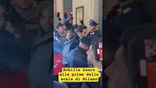 Prima alla Scala di Milano 2024 l’arrivo di Achille Lauro [upl. by Harikahs]