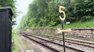 2392 LNER climbs the steep grade into Goathland Station from Grosmont on the NYMR [upl. by Mcmahon]