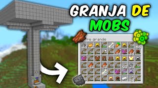 COMO HACER una GRANJA DE MOBS en MINECRAFT BEDROCK 120 [upl. by Cicely]