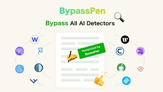 BypassPen Real Test  Rewrite AIGenerated Copy and Bypass AI Detectors [upl. by Hoi]