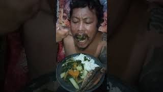 Fried Galunggong and Bulanglang Mukbang [upl. by Uhej23]