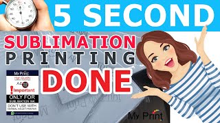 New Technology Sublimation Paper Print in Only 5 Second [upl. by Leva978]