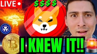 SHIBA INU COIN LIVE I BOUGHT THE DIP🔴CRYPTO RISING AGAIN [upl. by Gnem540]