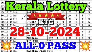 Kerala lottery guessing  28102024  Kerala lottery result [upl. by Nnylf]