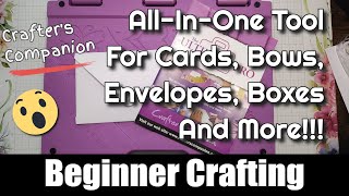 Crafters Companion  Ultimate Pro  AllInOne Crafting Tool Unboxing amp Simple Project [upl. by Trutko]